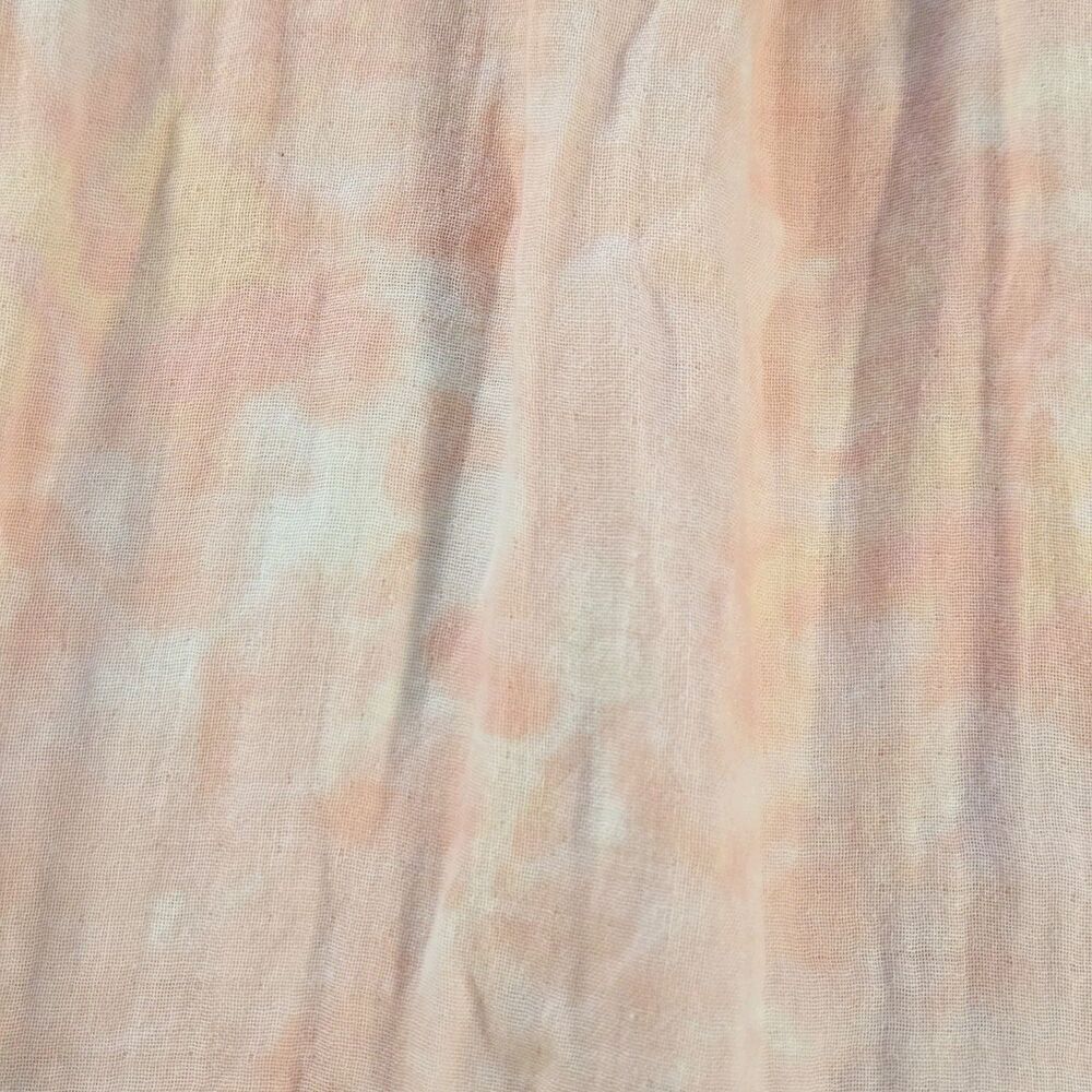 Time and Tru Peach Tie Dye Maxi Dress Women’s L Sleeveless Cotton Ruffle Pockets - Picture 9 of 11